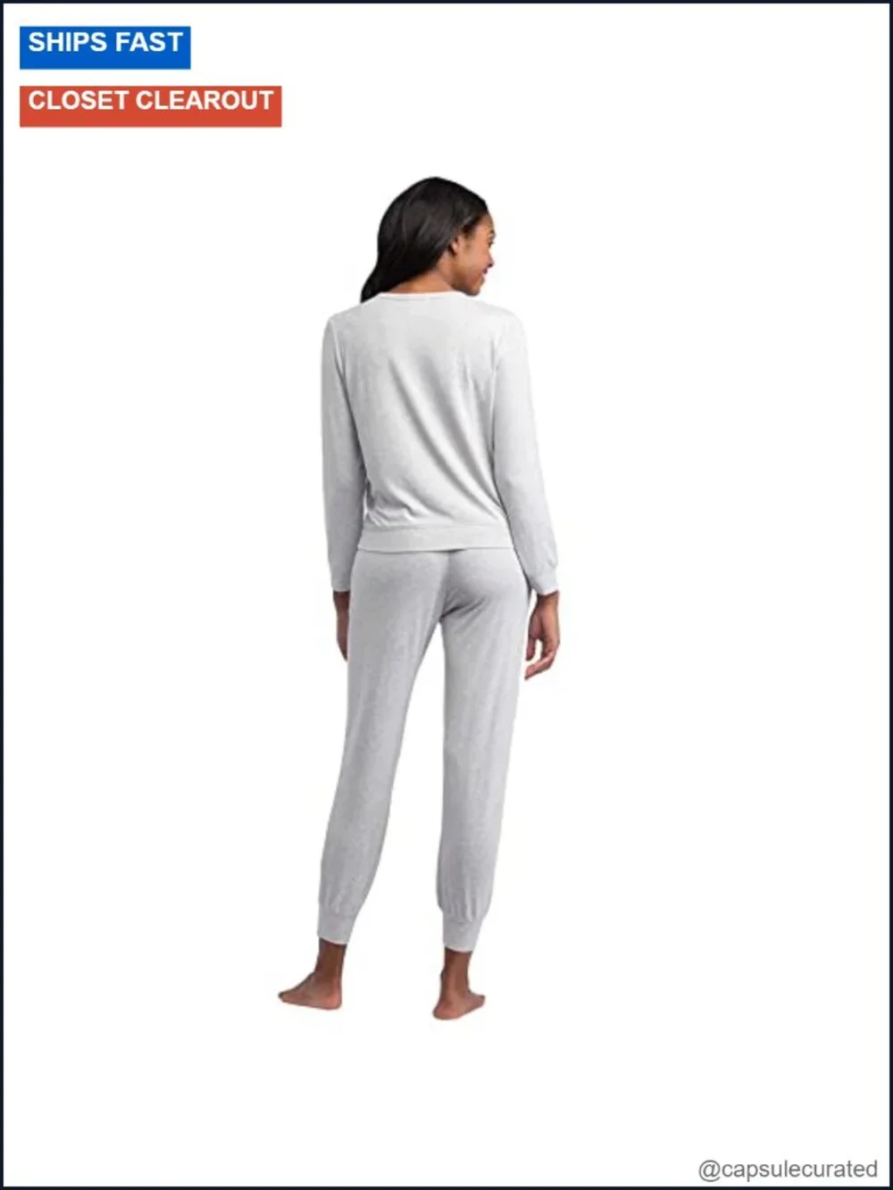 Ultra Soft Dream Jersey 2-Piece Lounge Set – Long Sleeve Top & Jogger Pants